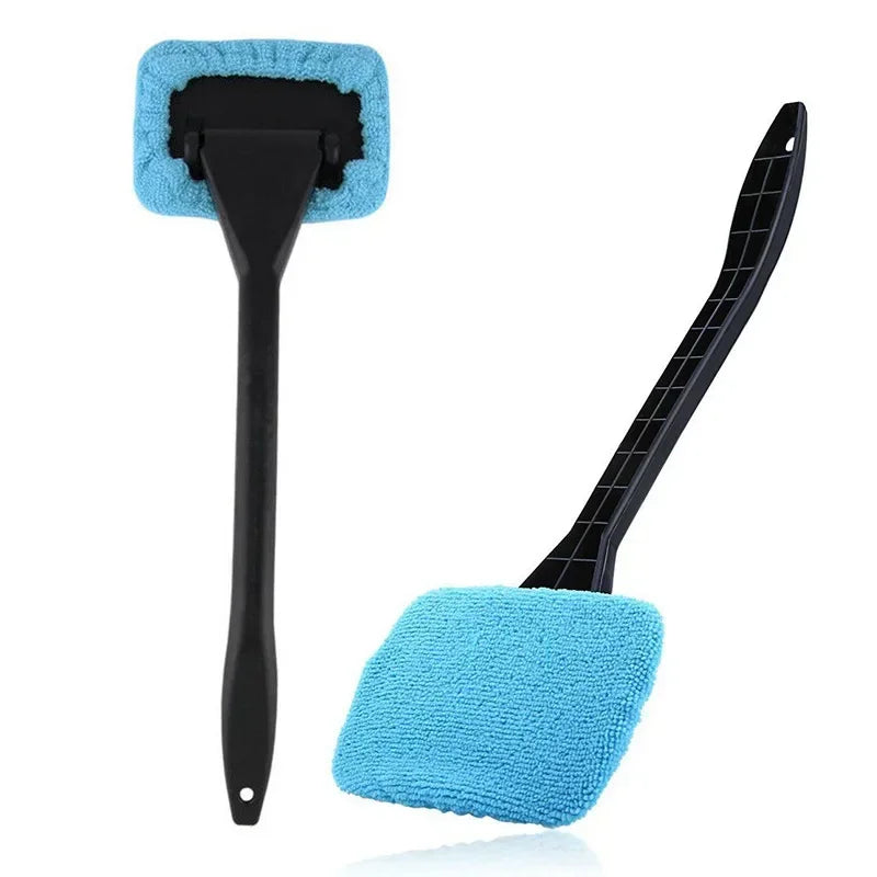 Car Window Cleaner Brush Kit, Windshield Cleaning Wash Tool Glass Wiper with Long Handle, Auto Skylight Towel, Car Accessories